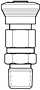 Hoke Instrumentation Quick Coupling Body Male Drawing