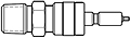 Hoke Instrumentation Quick Coupling Valved Plug Male (DESO) Drawing