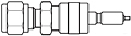 Hoke Instrumentation Quick Coupling Valved Plug Tube (DESO) Drawing