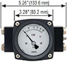 NOSHOK 25-1112 Series Diaphragm Type Differential Gauge Front