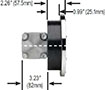 NOSHOK 45-1200 Series Membrane Type Differential Gauge Side
