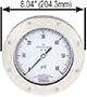 NOSHOK 60-1200 Series Membrane Type Differential Gauge Front