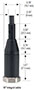 NOSHOK 650 Series High Volume Pressure Transducer Integral Cable Dimensions
