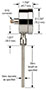 NOSHOK 820/821 Series Digital Temperature Indicator 820 Dimensions