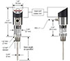 NOSHOK 850 Series Electronic Indicating Temperature Transmitter/Switch Dimensions