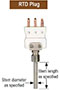 NOSHOK 900 Series Probe Type Industrial RTDs RTD Plug