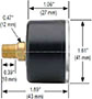 NOSHOK 900 Series General Purpose Liquid Filled Vacuum Gauge