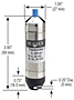 NOSHOK 612 Submersible Level Dimensions 