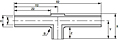 Truelok Mini Weld Fitting Extended Branch Leg Tee Drawing